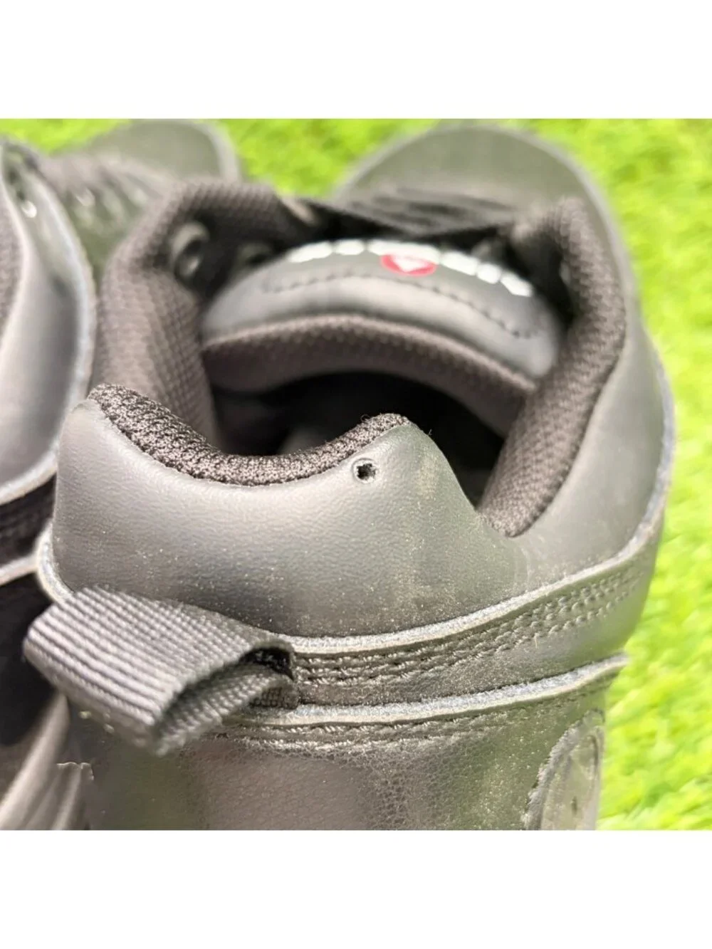 Airwalk Arena Womens Size 7.5D Black Leather Composite Toe Safety Work Shoes